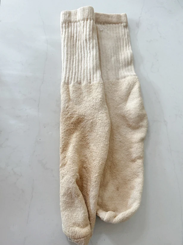 coffee stained sock