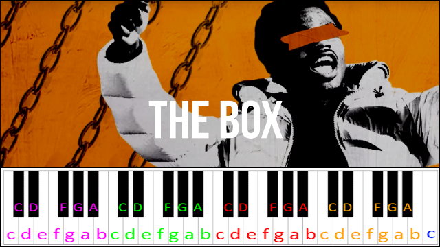 The Box by Roddy Ricch Piano / Keyboard Easy Letter Notes for Beginners