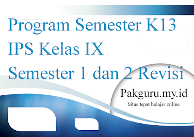 Promes K13 IPS Kelas 9 Tahun 2020/2021