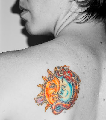moon and dragon tattoo