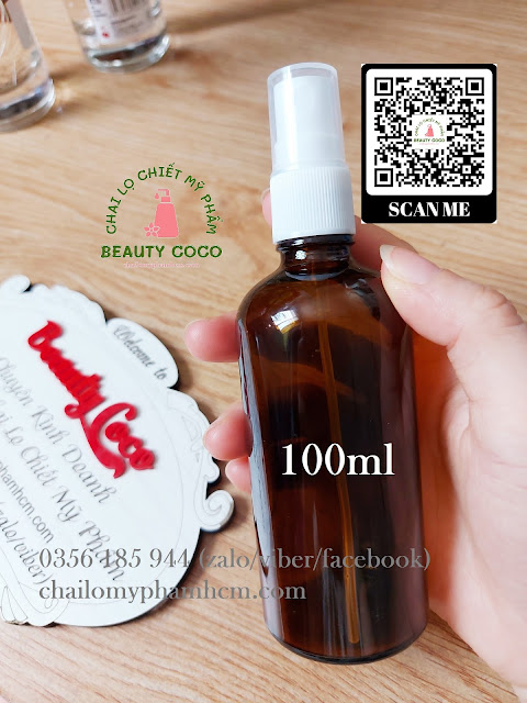 Chai thủy tinh phun sương 100ml