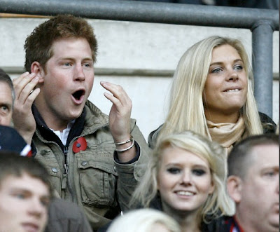 prince harry rugby. Prince Harry and Chelsy Davy