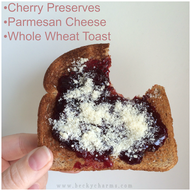 Cherry Preserves and Parmesan Toast by BeckyCharms & Co.