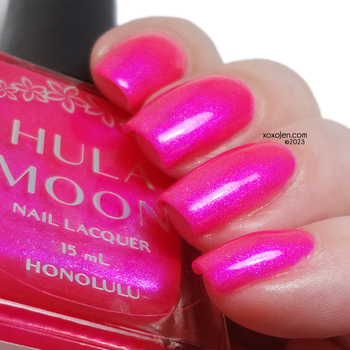 xoxoJen's swatch of Breast Cancer Awareness Box: Hula Moon - Lean On Me