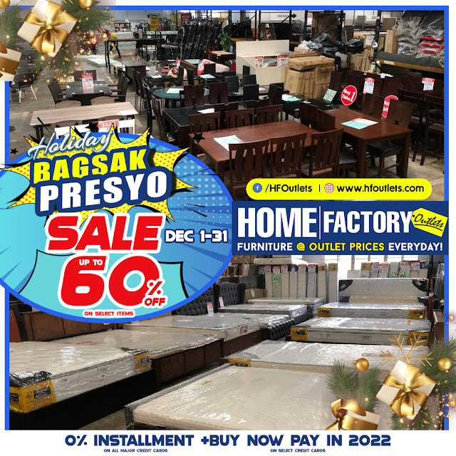 HFO Holiday Bagsak Presyo Sale  this coming Dec 1-31