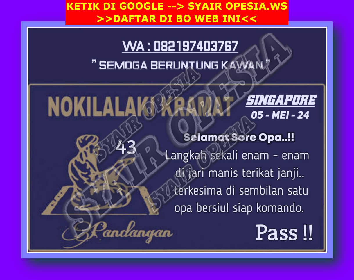 okekode singapore hari ini