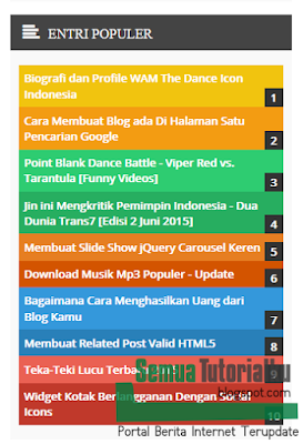 Membuat Custom Populer Post Menjadi Full Color