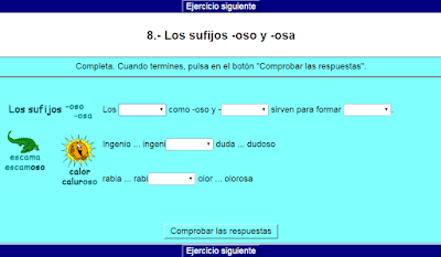 Resultado de imagen de sufijos ista oso