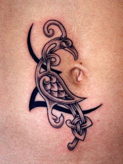 Celtic Tattoo Design around Belly button