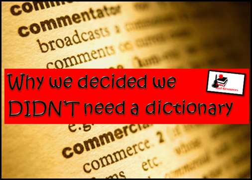 Due to the built in dictionary feature on our kindles, we no longer need to tote a heavy dictionary around with us.  Heidi Raki of Raki's Rad Resources