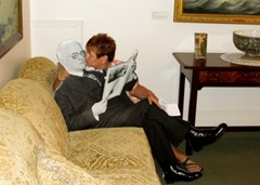 Barb Kisses George Eastman
