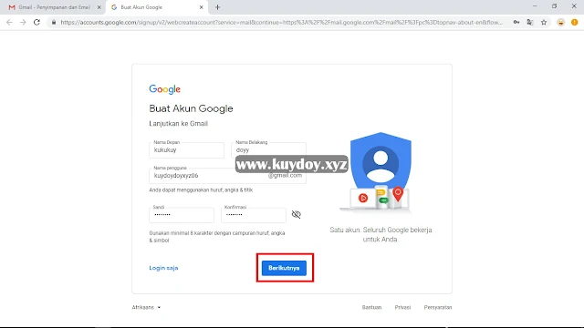 Cara Membuat Akun Gmail Tanpa Verifikasi No HP di PC 2019