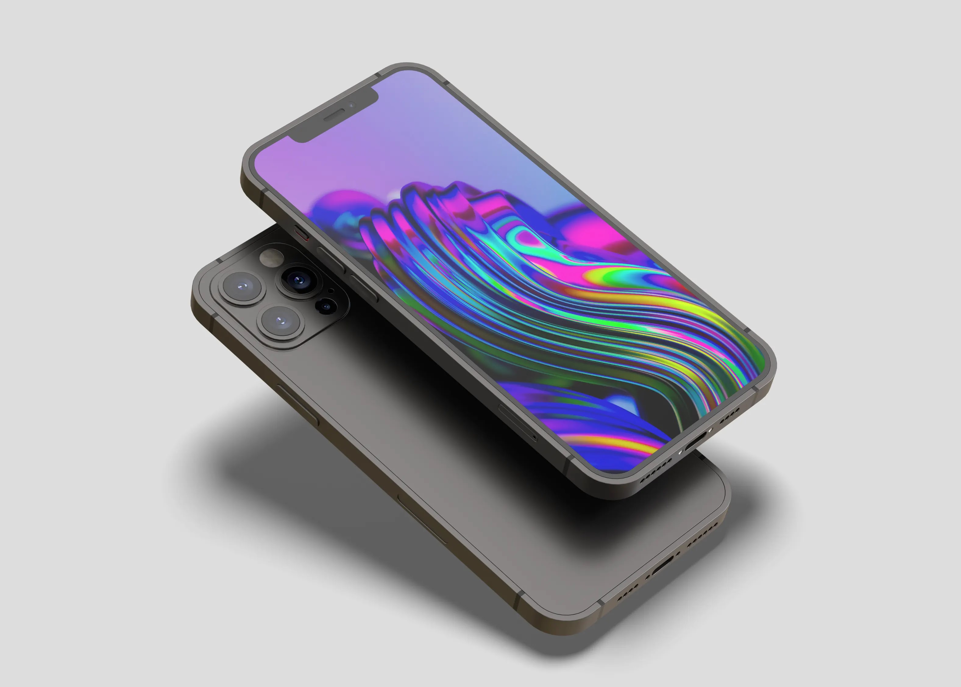 Cool iridescent wallpaper for iPhone