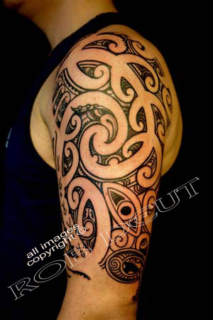 Tribal Maori Arm Tattoos