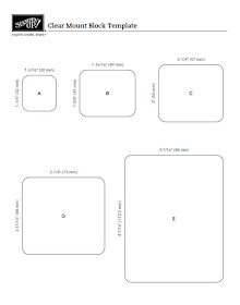 Craft with Beth: Stampin' Up! Clear Acrylic Block Mount Template Thumbnail Image 
