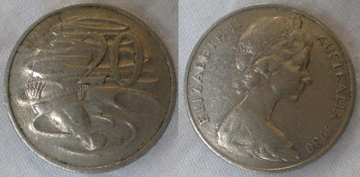 australia 20 cent 1980