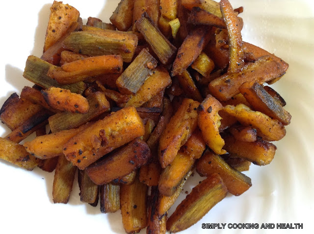 Shallow and soft fried plantains in sesame oil