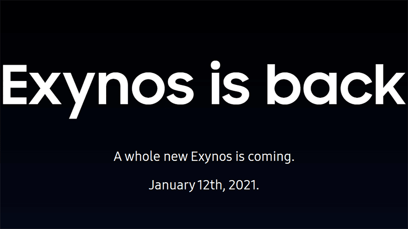 Samsung confirms Exynos chip launch on January 12, the Exynos 2100?