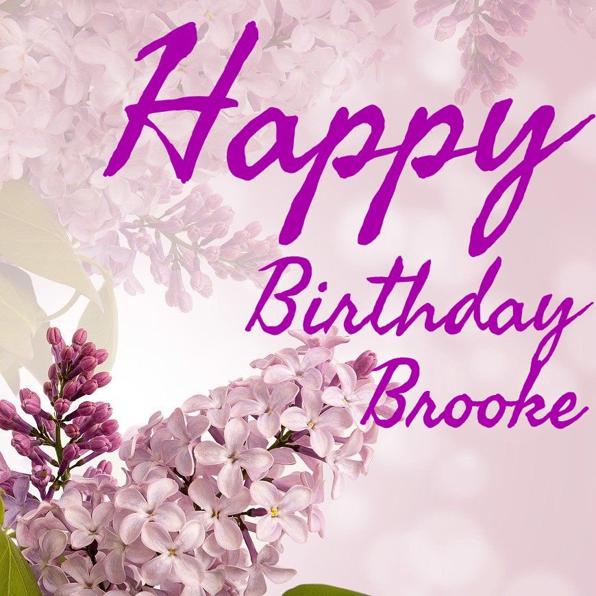 happy birthday brooke images