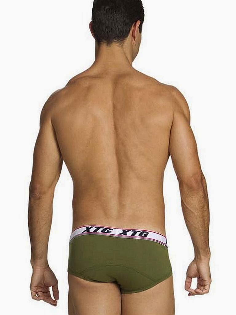 XTG Basic Brief Underwear Olive Back Cool4Guys
