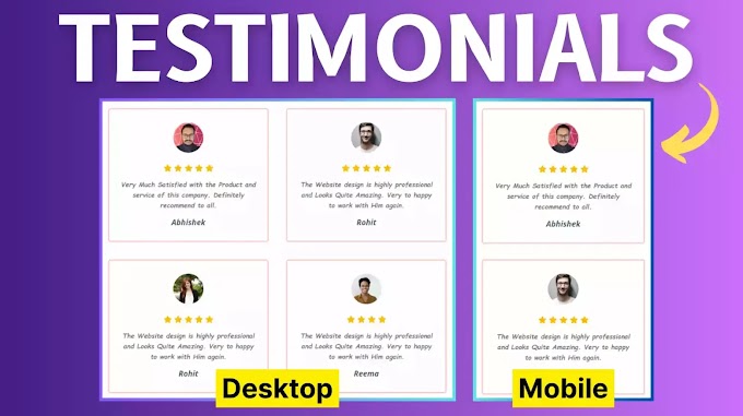 How To Add A Testimonial Section In Blogger?