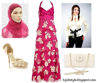 Ingrid Print Maxi Dress 150 Monsoon fuchsia hijab 899 
