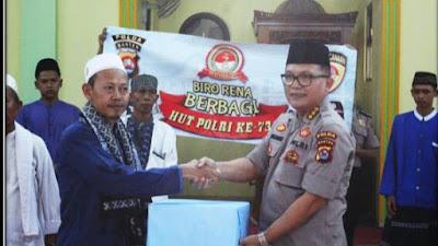 Hut Bhayangkara,  Polda Banten Kunjungi Masjid Jami Ustwatun Hasanah 