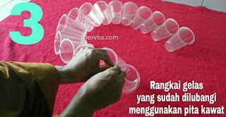 tutorial cara buat lampion dari daur ulang gelas plastik