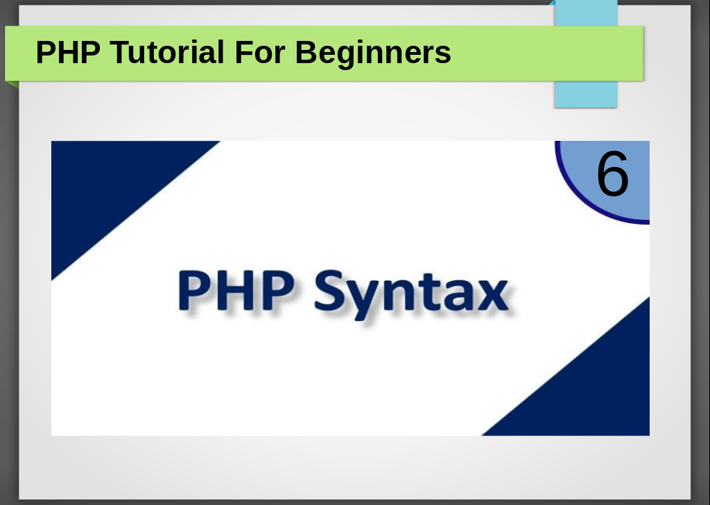 PHP Syntax