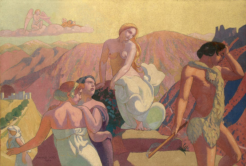 Panel 6. Psyche's Kin Bid Her Farewell on a Mountain Top by Maurice Denis - Mythology, Religious Paintings from Hermitage Museum