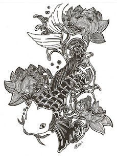 Picture Japanese Tattoos Especially Japanese Koi Fish Tattoo Designs 7