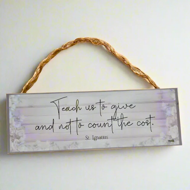 Handcrafted inspirational hanging wood decor.