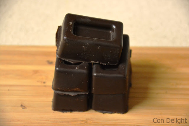 קוביות שוקולד ביתיות Chocolate cubes