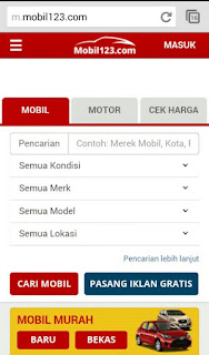 gambar web di Mobil123.com