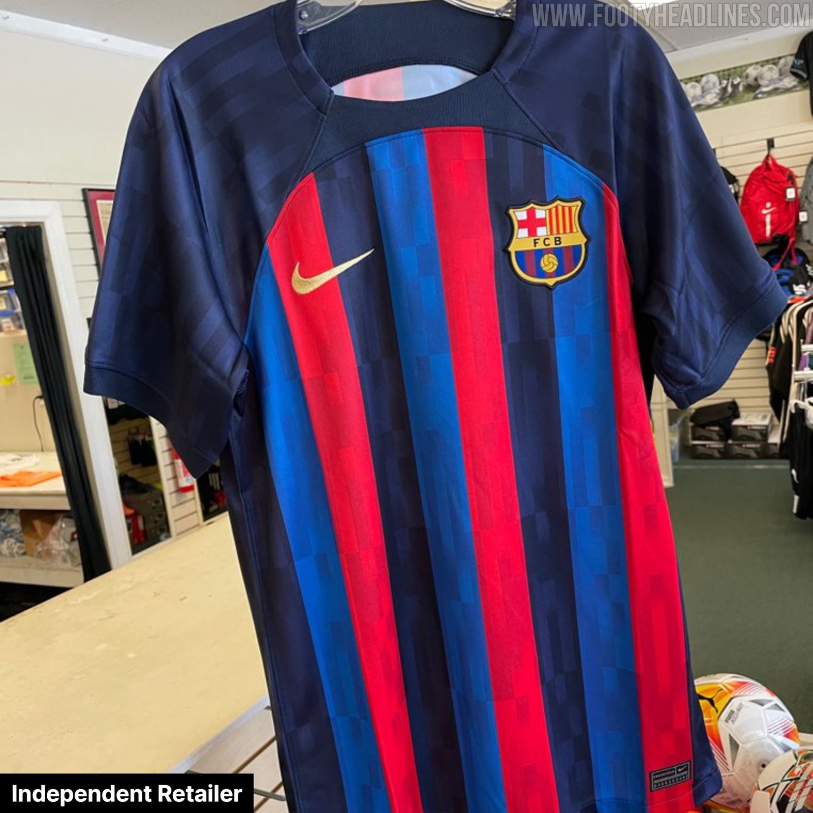 Land Mislukking campagne Confusing: Barcelona 22-23 Kit Is Being Sold With & Without Spotify Logo -  Footy Headlines