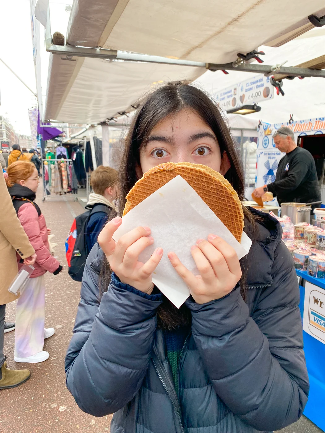 3 day amsterdam itinerary, albert cuyp market, stroopwafel, best things to do in amsterdam