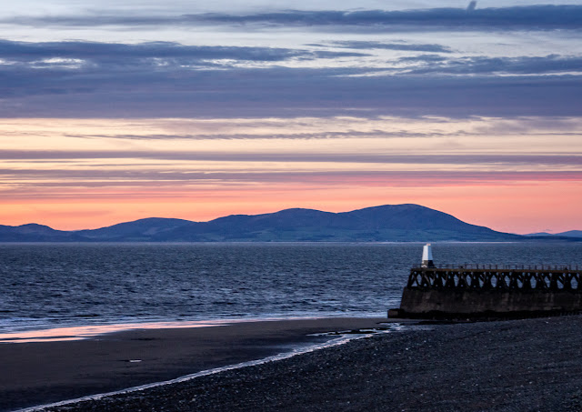 Photo of Maryport pier just after sunset