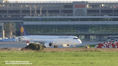 Embraer ERJ-195LR (ERJ-190-200 LR), D-AEBS,  Lufthansa CityLine, Kraków Airport