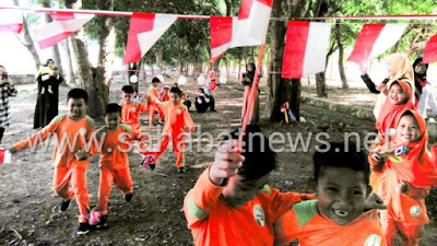 Jalin Silaturahmi Melalui Outbound Kids Tkit Madinah School