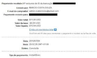 Pagamento IsabelClicks - PTCs em Prática