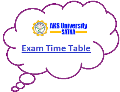 AKS University Time Table 2024