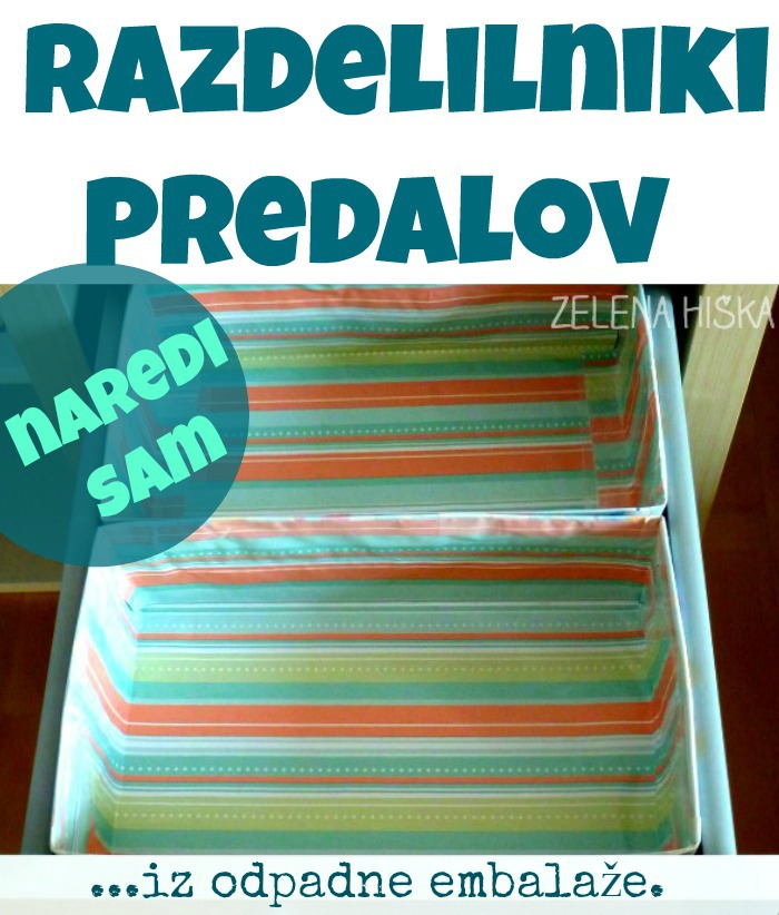 razdelilnik predalov - naredi sam