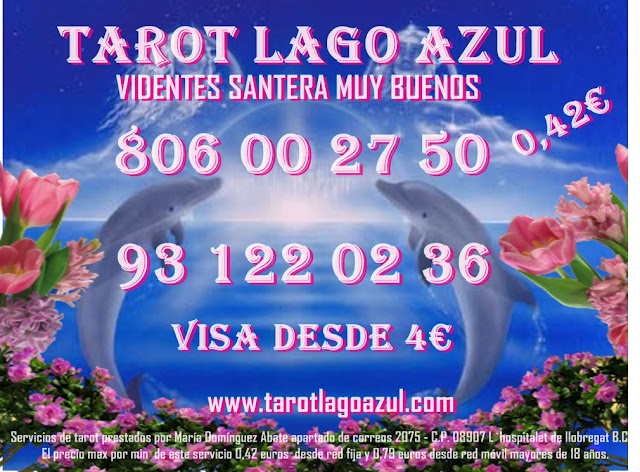 desde 0.42€ por minuto, tarot barato visa, tarot con visa, tarot económico visa, videncia económica, Videncia Natural María 806 barato, vidente certera, vidente en Barcelona, 