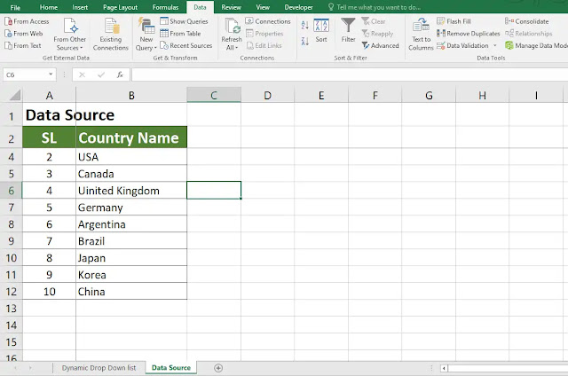 How to Create Dynamic Dependent Drop Down List in Excel