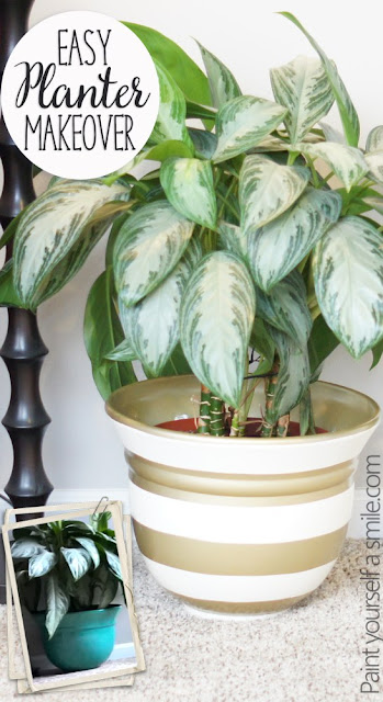 Painted Planter Makeover Easy DIY