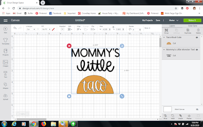 How to Contour Images with Cricut to make a Taco themed Baby gift