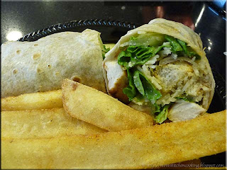 chicken Caesar salad wrap