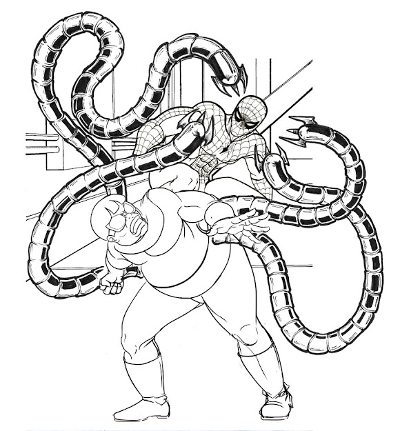  Online For Kid Doctor Octopus Coloring Pages  For Your Picture  Coloring Page With Doctor Octopus