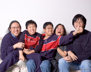 Family portrait on December 24th, 2008