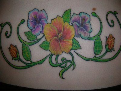 Hawaiian Flower Tattoos